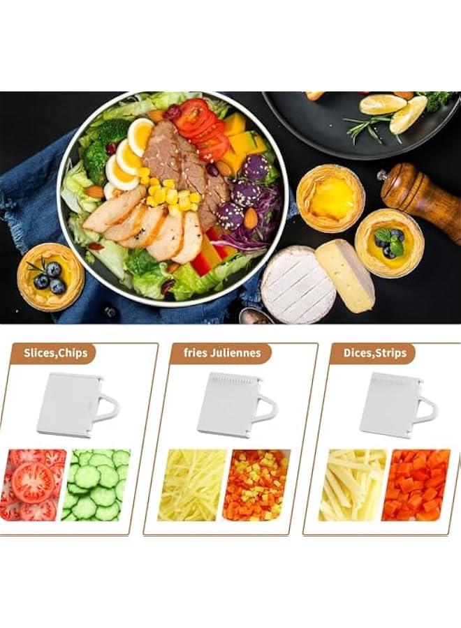 تراسل قطاعة طعام مندولين من تراسل، قطاعة بطاطس، قطاعة مندولين امنة 4 في 1 للمطبخ، قطاعة طعام للمطبخ - قطاعة مندولين امنة للخضروات، قطاعة مندوليب، اعداد وجبات سريعة - Image 4