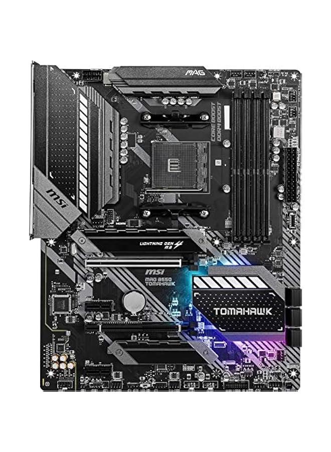 Arabest MSI MAG B550 TOMAHAWK Gaming Motherboard for AMD AM4 CPUs with DDR4, PCIe 4.0, SATA 6Gb/s, M.2, USB 3.2 Gen 2, HDMI/DP, ATX form factor, and support for AMD Ryzen 5000 Series processors  - Image 4