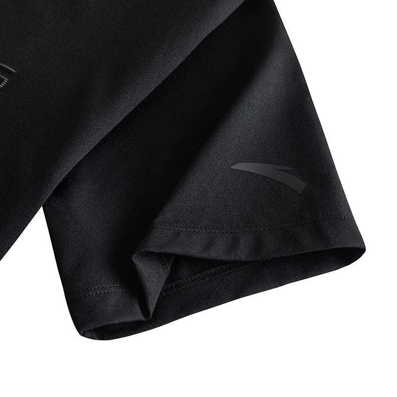 Anta black Men’s Quick-Dry Training Tee & Breathable Sports T-Shirt for Men | Best Price UAE
