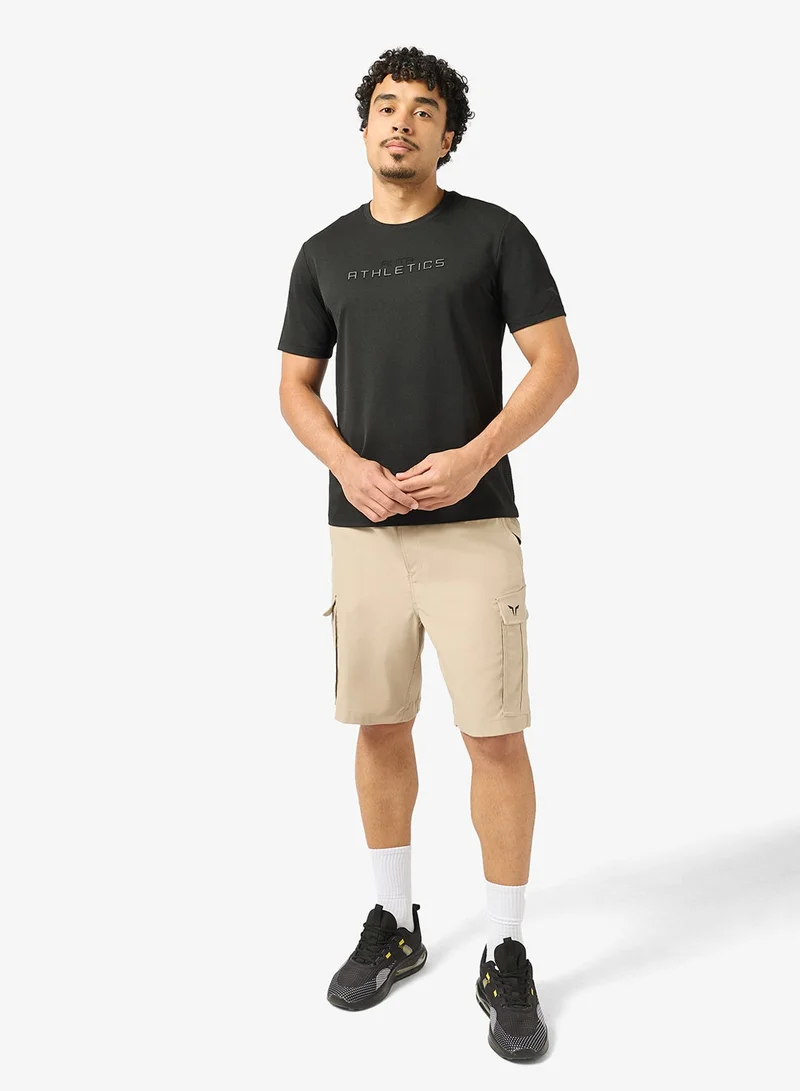 Anta black Men’s Quick-Dry Training Tee & Breathable Sports T-Shirt for Men | Best Price UAE