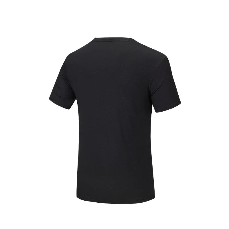 Anta black Men’s Quick-Dry Training Tee & Breathable Sports T-Shirt for Men | Best Price UAE
