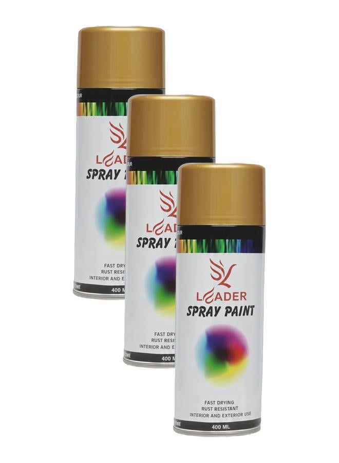 Leader Spray Paint 400ml (Gold)– High-Quality Multipurpose Paint - Image 1