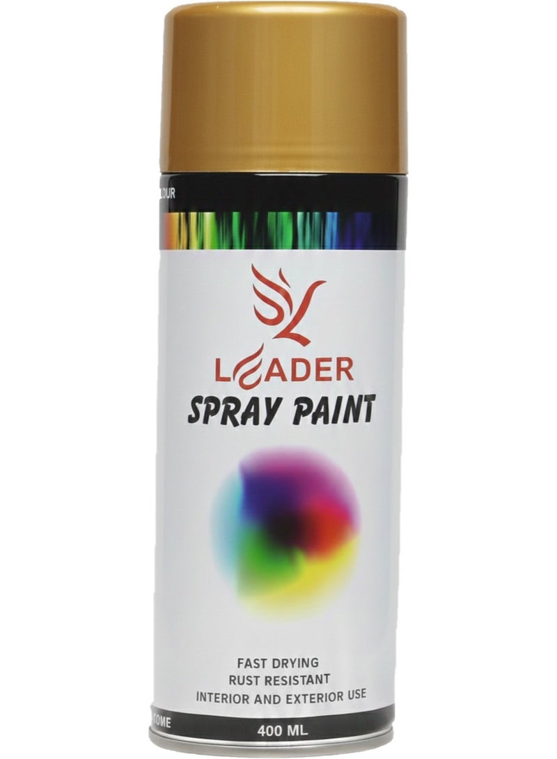 Leader Spray Paint 400ml (Gold)– High-Quality Multipurpose Paint - Image 2