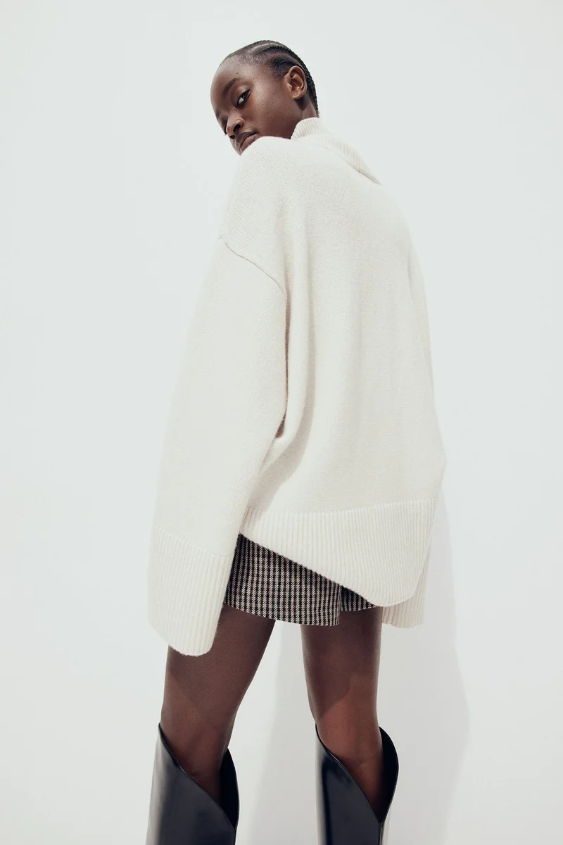 اتش اند ام Cashmere-Blend Turtle-Neck Jumper