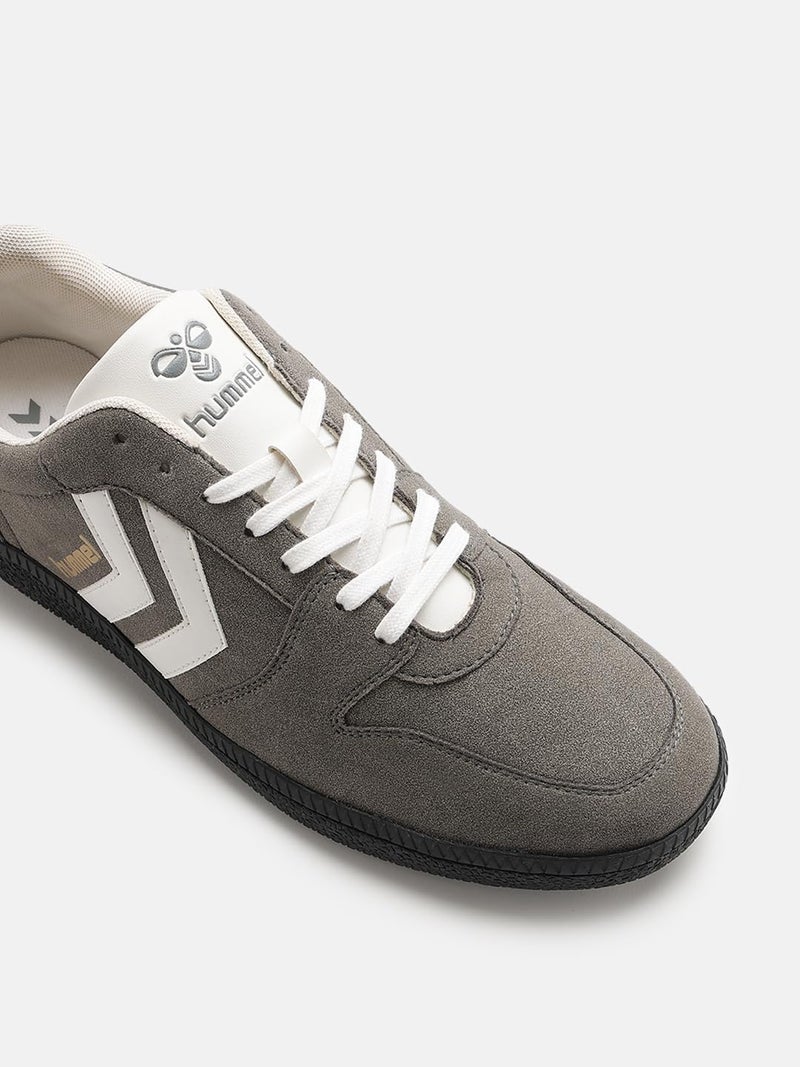 hummel Classic Verve Casual Lace-up Sneaker for Men Enhanced Comfort with Cushioned Insole and Slip-Resistant - UK 9 Grey/White - Image 5