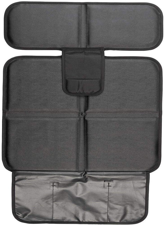 Kaiphy Car Seat Protector - Seat Protection Mat - Thick Padding - Durable, Waterproof Fabric, Leather Reinforced Corners & 3 Pockets for Handy Storage (2 Pack) Gray - Image 2
