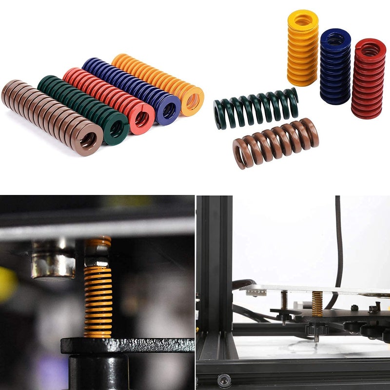 Metal Spring，Springs Compression Spring, 25mm OD 12.5mm ID 100mm Long Spiral Stamping Light Load Compression Mould Die Spring for 3D Printer Accessories Mechanical Equipment Blue Tone 1pcs - Image 5