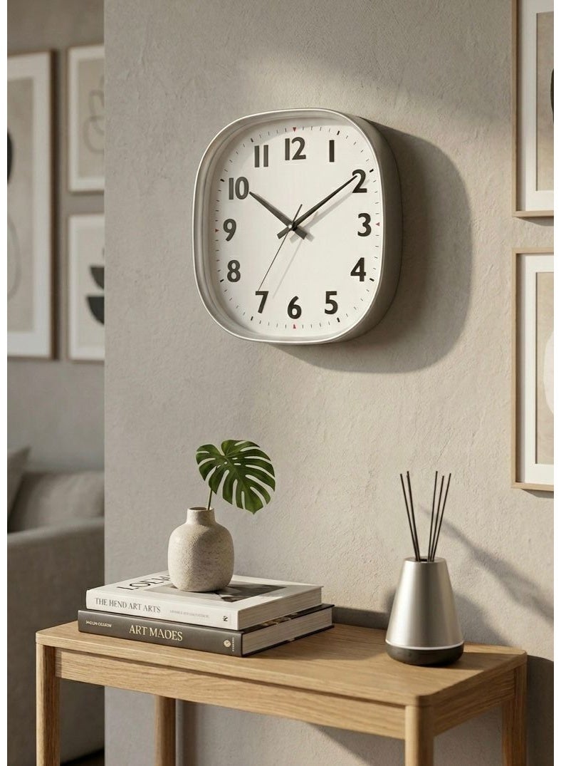 ‏Modern Square Wall Clock with Elegant Rounded Corners , Large Wall Clock for Living Room and Office , Wall Clock , Clock with Clear Numbers , Wall Mounted Clock , Luxury Matte Silver Wall Clock Suitable for All Decors , High Precision Quartz Wall Clock , Wall Clock with Large Easy to Read Arabic Numerals , Big Clock , Wall Clocks , Luxury Large Clock , Huge Clock , Clock for Wall , Silent and Modern Wall Clock for Bedroom and Guest Rooms , Wall Watch , Decorative Wall Clock for Home and Business , Wall Clock with Durable and Resistant Frame , Classic Black and White Wall Clock , Battery Operated Easy to Install Wall Clock , Wide Diameter Wall Clock with Sleek Design , Simple and Sophisticated Wall Clock for Kitchens and Hallways , Living Room Clock , Office Clock , Work Clock , Majlis Clock , Practical Long Lasting Wall Clock with High Quality Movement , Modern Square Design Wall Clock in Attractive Silver Color , Luxury Wall Decor Adding Aesthetic Touch to Your Home , High Quality C - Image 1