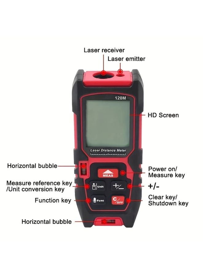 120M 393FT Laser Rangefinder Dual Display Continuous Measurement Smart Device Compatible - Image 3