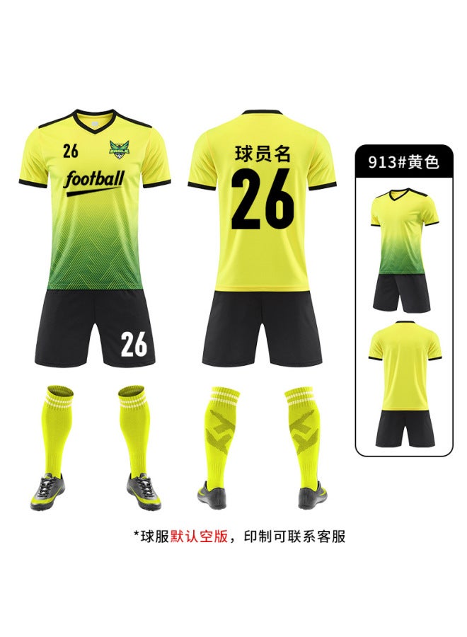 Children's Football Jersey Set Summer Breathable Sports Jersey for Training and Competition