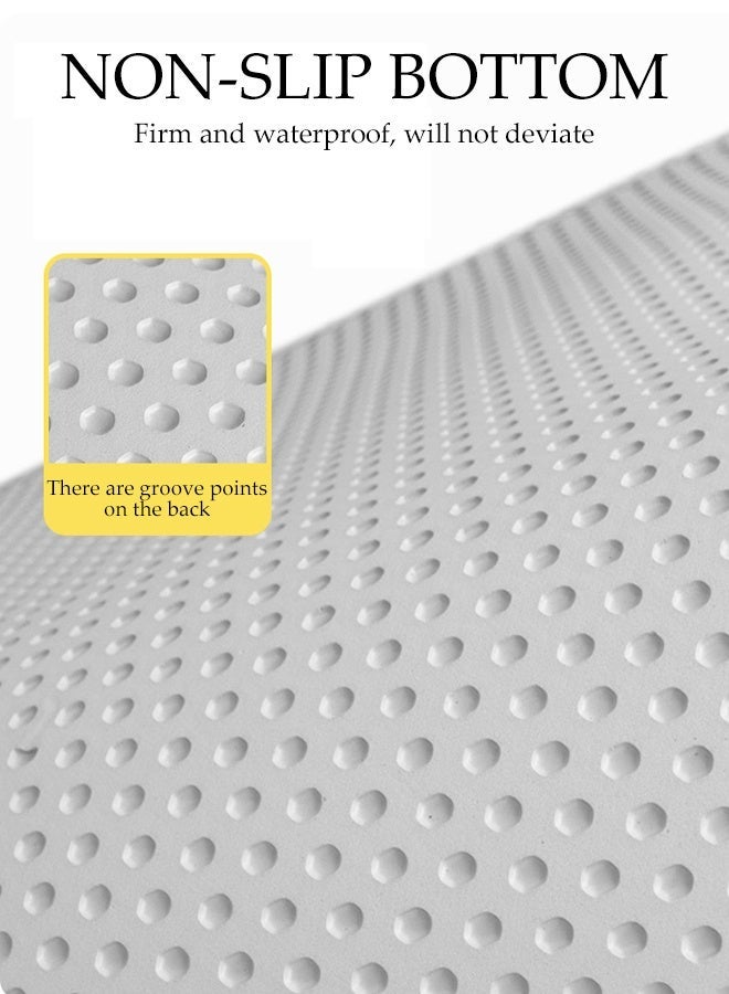 Cat Litter Mat,Honeycomb Double Layer Design Waterproof Litter Mat,Non-Slip Litter Trapping Mat for Cat Sand,Easy to clean,45x60cm (Grey) - Image 4