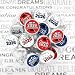 DISTINCTIVS Red White and Blue Graduation Candy Stickers for Chocolate Drops Class of 2026 Grad Party Favors  216 Count - Image 4