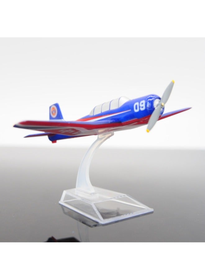 Primary Education 6 Air Force Performance Model Primary Education 6 Trainer Plastic Aircraft Children's Toy Ornaments Gift Giving-Color:Blue  - Image 3
