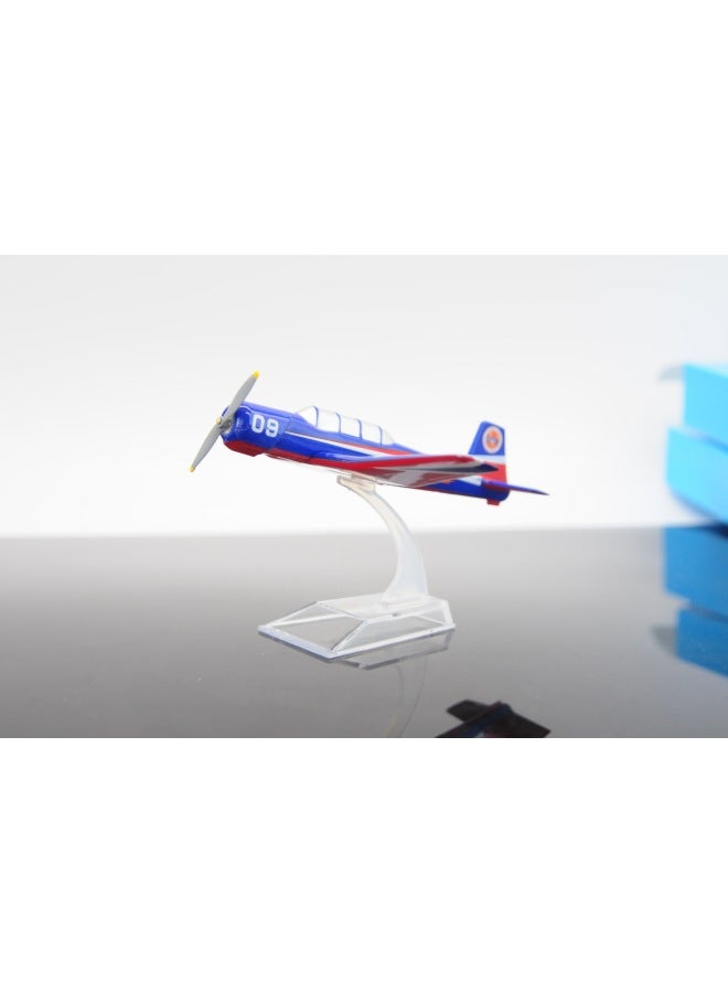 Primary Education 6 Air Force Performance Model Primary Education 6 Trainer Plastic Aircraft Children's Toy Ornaments Gift Giving-Color:Blue  - Image 1