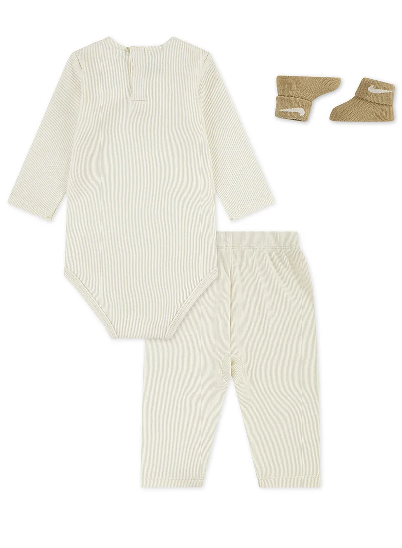 Nike Kids 3 Pack Ribbed Bow Bodysuit Gift Set