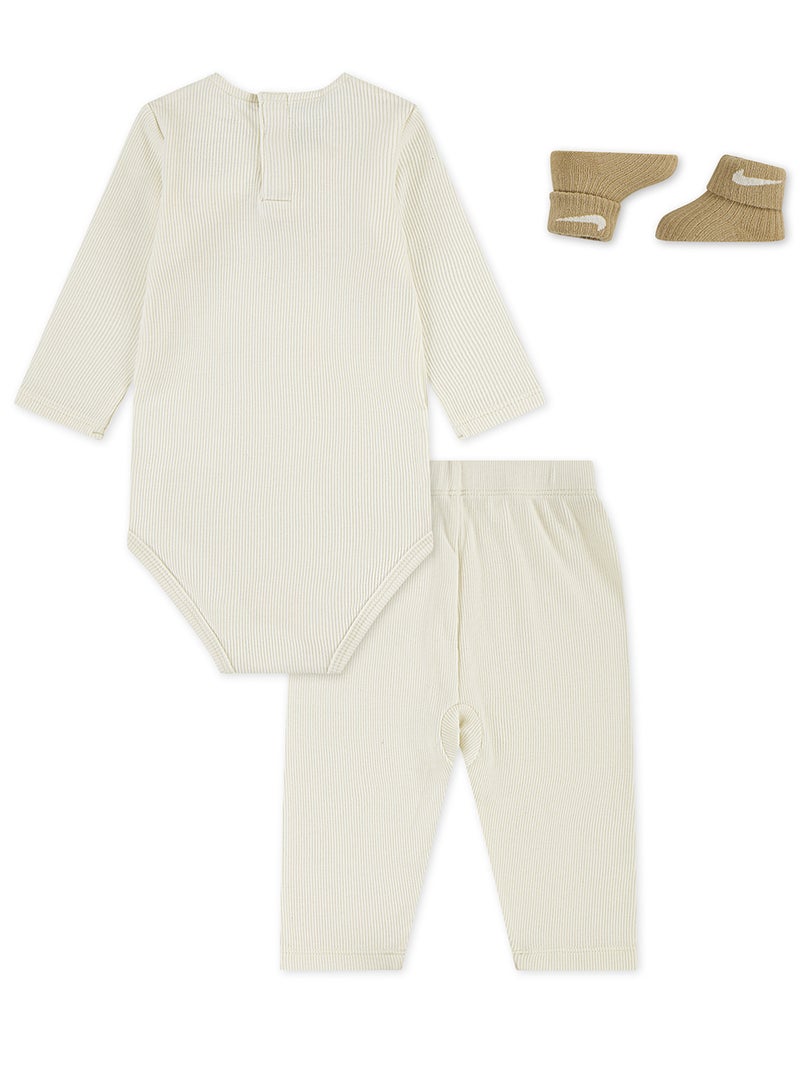 Nike Kids 3 Pack Ribbed Bow Bodysuit Gift Set - Image 2