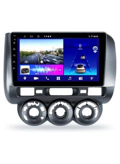 Android Car Stereo for Honda Jazz/City 2002 to 2007 1GB RAM 32GB ROM 9 Inch Support MirrorLink WiFi BT, 2.5D IPS Touch Screen with AHD Camera Included