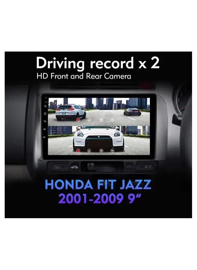 SHEZA STAR - Android Car Stereo for Honda Jazz/City 2002 to 2007 1GB RAM 32GB ROM 9 Inch Support MirrorLink WiFi BT, 2.5D IPS Touch Screen with AHD Camera Included - Image 1