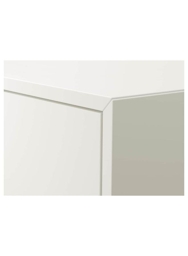 زبون خزانة ذات درجين، أبيض، 35X35X35 سم - Image 2