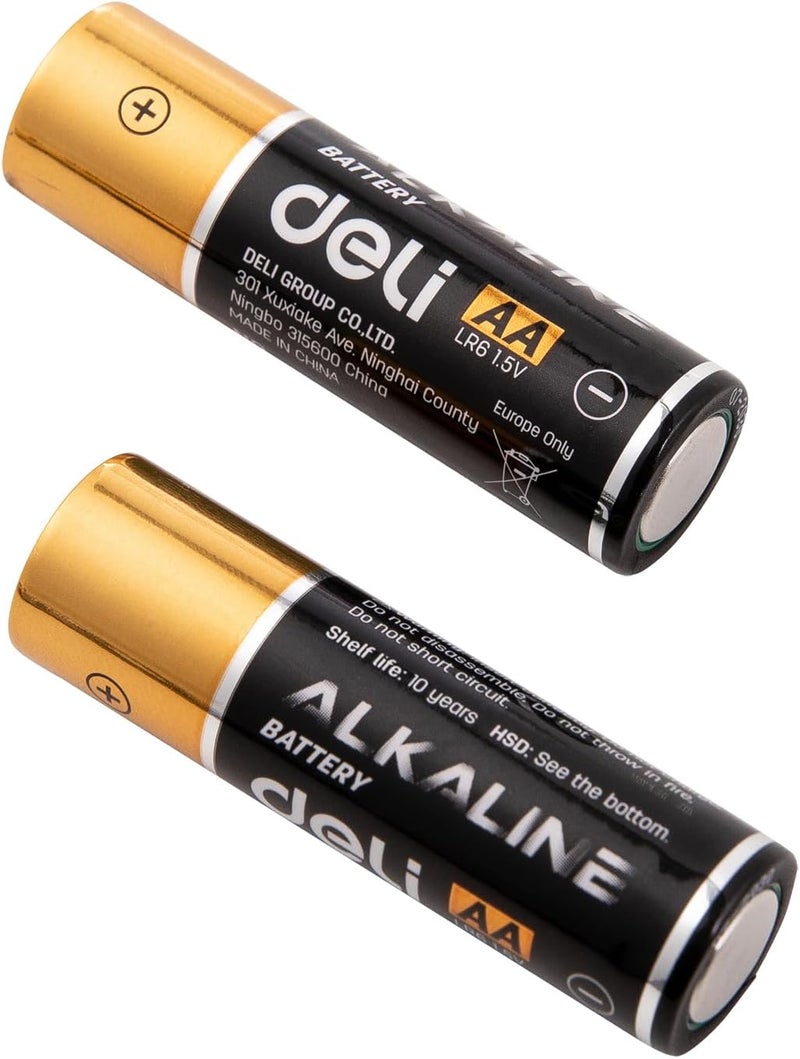 Deli LR6 18501 AA Alkaline Battery 4 Pack - Image 3