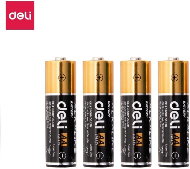Deli LR6 18501 AA Alkaline Battery 4 Pack - Image 2