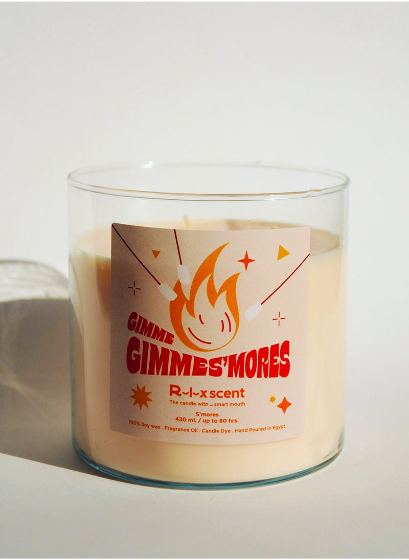Relaxscent Gimmie Gimmie Smores cotton Jumbo candle 