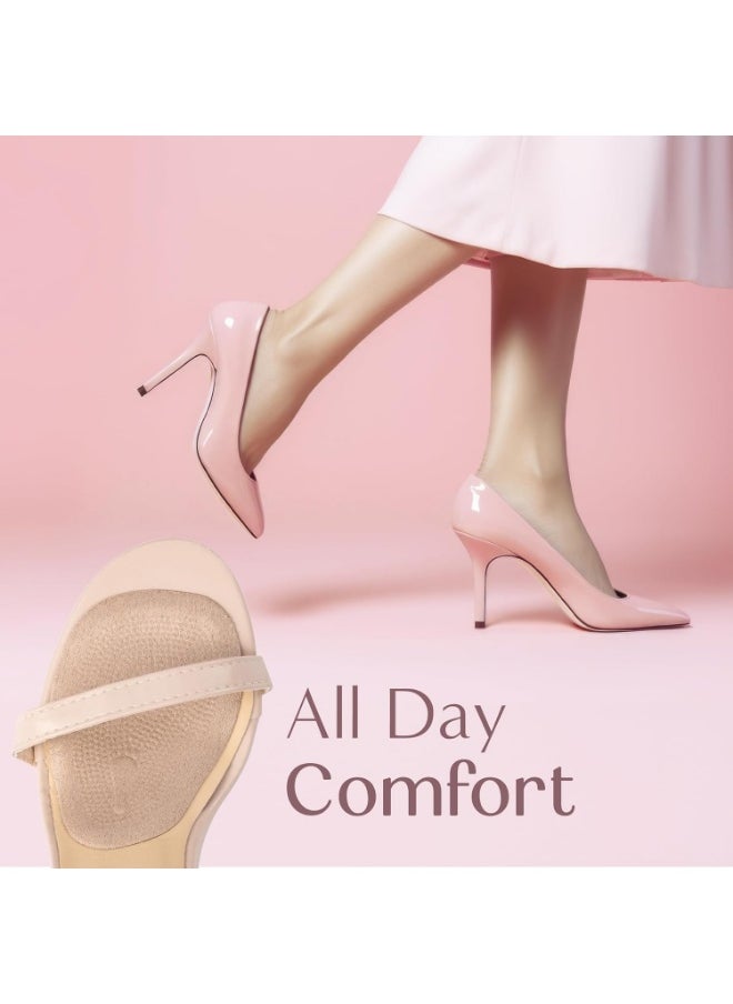 Meetion Ball of Foot Cushions for Women, High Heel Metatarsal Pads Women, All Day Comfort Heel Inserts, Foot Pads for Balls of Feet, One Size Fits All (Beige, 4)  - Image 4