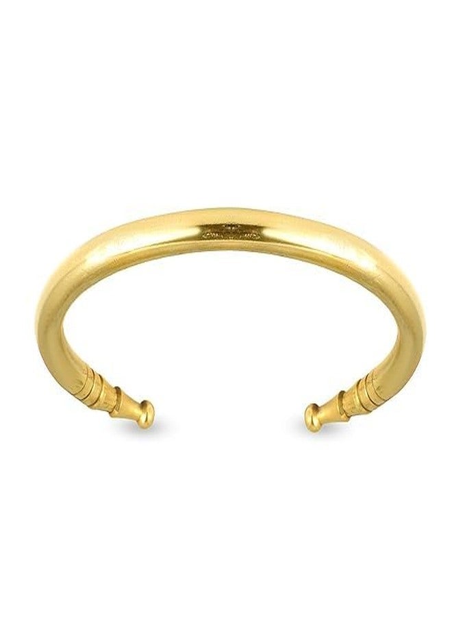 Firstdemand Pure Pital Adjustable Bangle, Metal Pipe Kada, Gold Tamba Kada, Hand Bracelet for Men - Image 2
