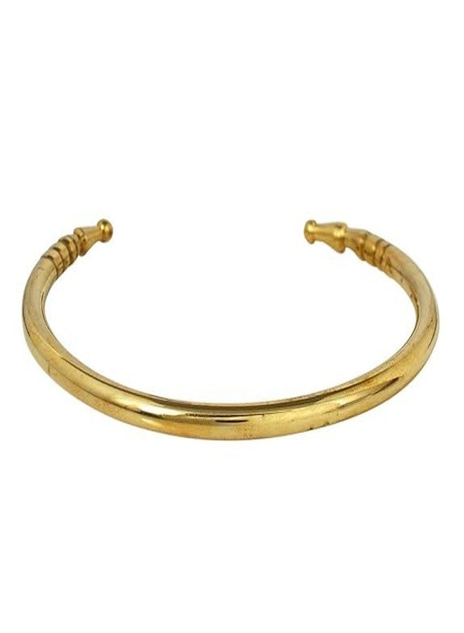 Firstdemand Pure Pital Adjustable Bangle, Metal Pipe Kada, Gold Tamba Kada, Hand Bracelet for Men - Image 3