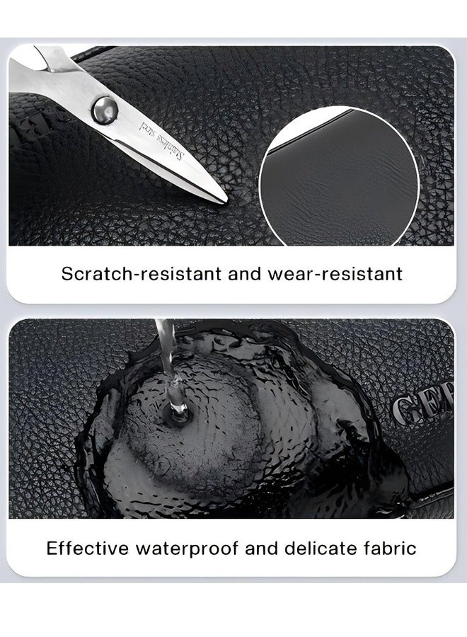 Men's Clutch Casual Bag Made of Soft Leather for Business Retro Trend Handbag Upgraded Version Mobile Phone Bag with Large Capacity - Image 5