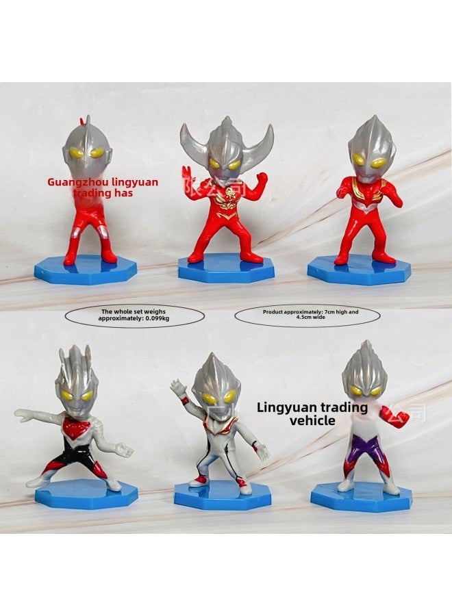 Ultraman Hand-made Salted Egg Superman Monster Degas Unlimited Cyberbelle Yadje Obudai Ornaments-Color:Classic D Type Auguman 6 Styles (packed In Bags) - Image 1