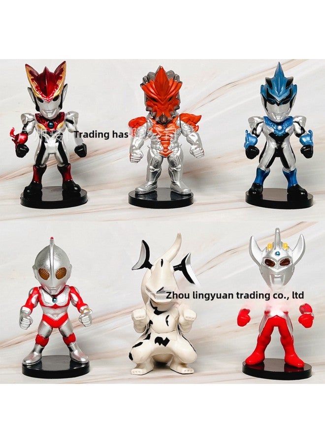 Ultraman Hand-made Salted Egg Superman Monster Degas Unlimited Cyberbelle Yadje Obudai Ornaments-Color:Classic D Type Auguman 6 Styles (packed In Bags) - Image 3