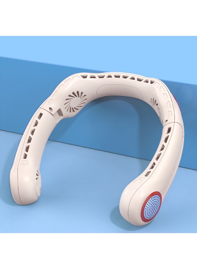 Nariele New USB Quad Core Bladeless Cooling Hanging Neck Fan