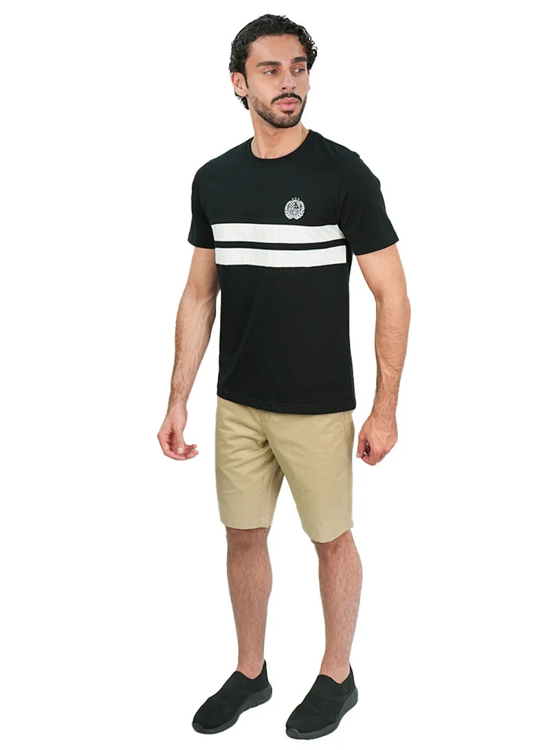 GIORDANO  Men's Slim Cotton Heritage Stripe Tee for Men | Best Price UAE