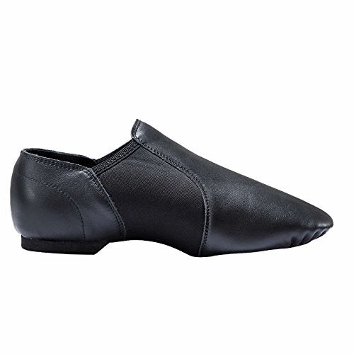 Dynadans Leather Upper Slip-on Jazz Shoe for Girls and Boys (Big Kid/Little Kid/Toddler) 2M Little Kid Black - Image 4