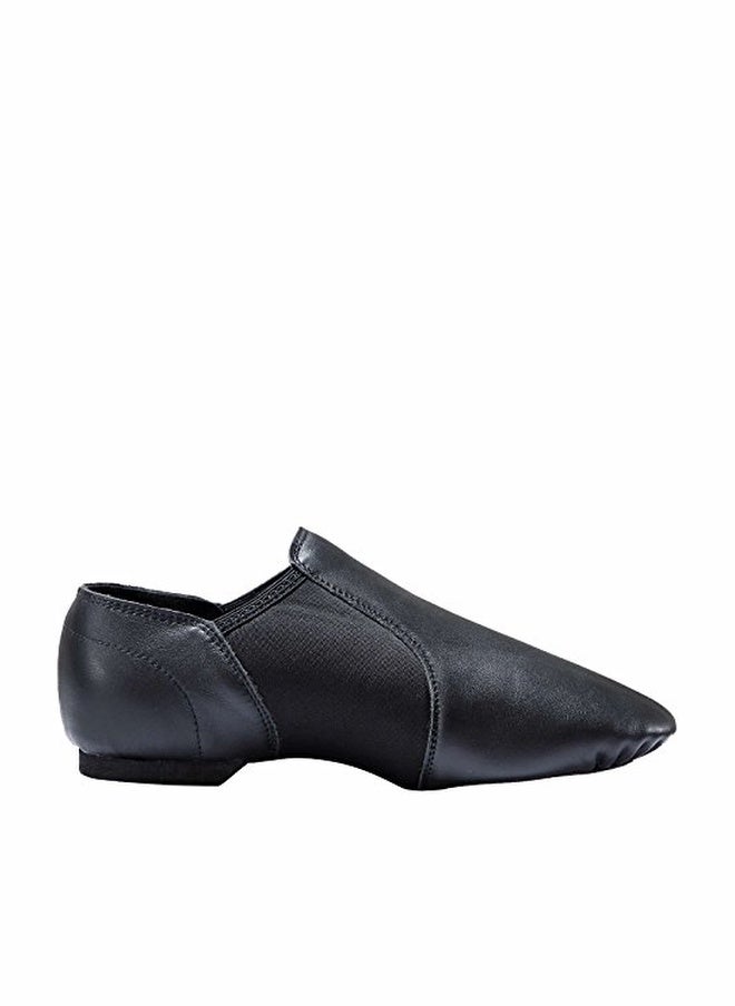 Dynadans Leather Upper Slip-on Jazz Shoe for Girls and Boys (Big Kid/Little Kid/Toddler) 2M Little Kid Black - Image 1