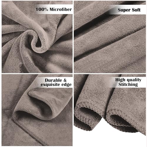 Sassoon Venir Microfiber 1 Piece Men Bath Towel 450 GSM (70x145cm, Sandstone Color) Ultra Soft Material, Towel for Daily use - Image 5