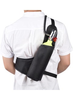 Honio Honio Oxygen Bag, Oxygen Bottle Bag Portable Black Waterproof for Underwater Activity (S408) 