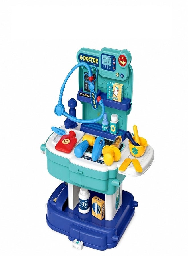 D M Mart Kids Doctor Play Set with Medical Accessories | Pretend Doctor Clinic Toy Set for Boys & Girls | Educational Role Play Medical Kit with Stethoscope & Tools