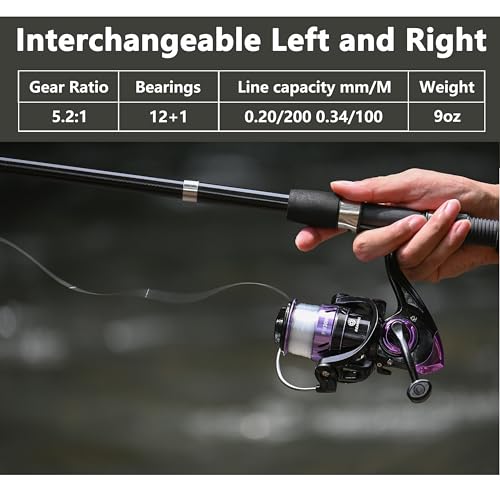 OLOLYAP Fishing Pole Combo 2PCS Telescopic Fishing Rod and Aluminum Reel Combos with Carrier Bag Sea Saltwater Freshwater Fishing Rod Reel Kits - Image 3