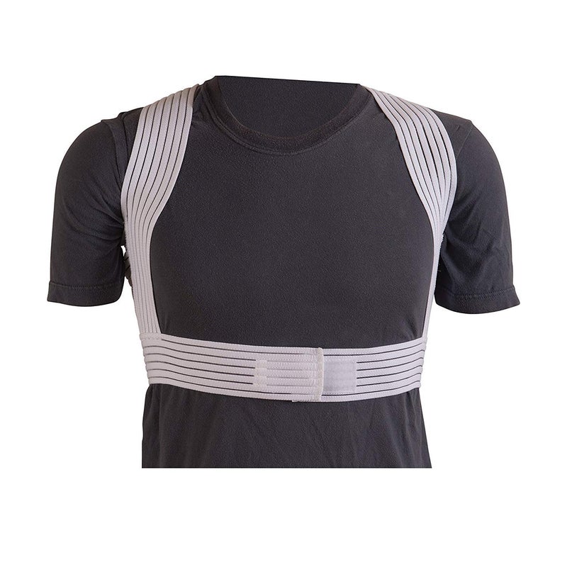 DMI Posture Corrector Unisex White CrissCross Foam Bands Extra Large 46 to 48 Chest Size - Image 3