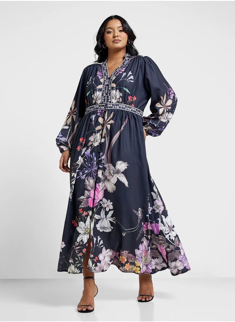 Ella Plus Floral Print Dress