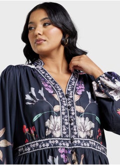 Ella Plus Floral Print Dress  - Image 3