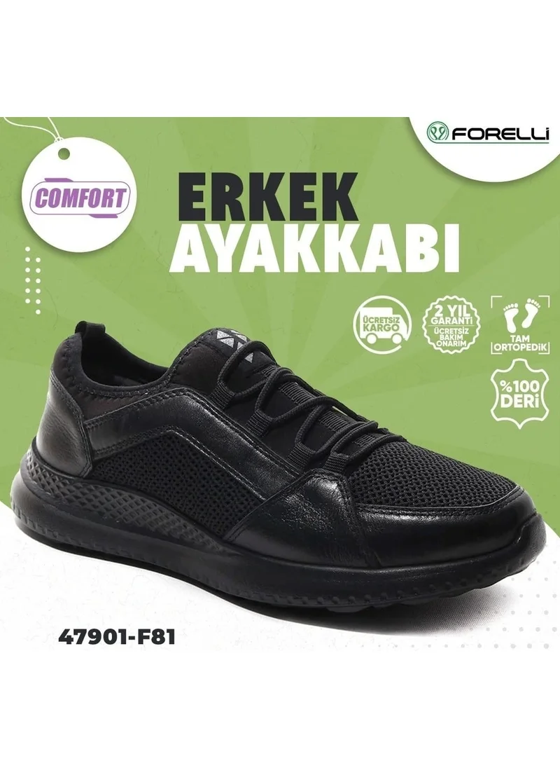 Forelli 47901-G Black Men's Comfort Shoes