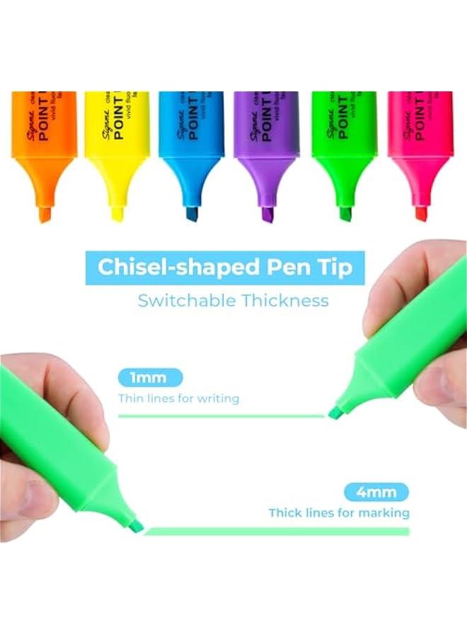 Arabest Highlighter Highlight ink Soft fiber pen tips smooth writing 6 colors markers candy transparent for notebooks work study life记录。  - Image 2