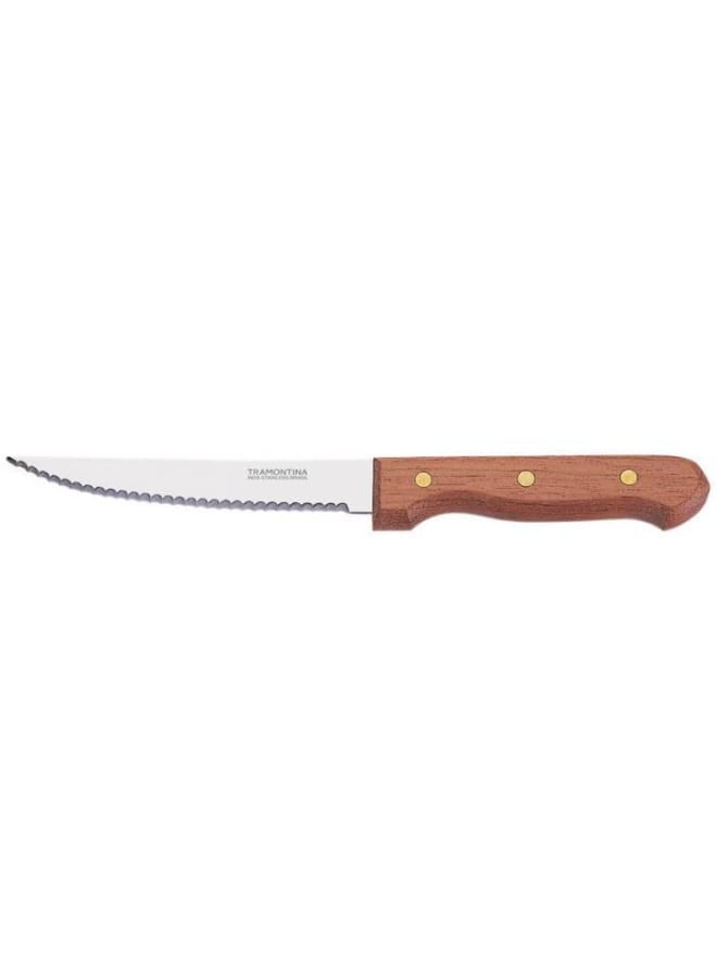 TRAMONTINA TRAMONTINA DYNAMIC Steak & Fruit Knife, 5 Inch, Red Handle ? Ideal for Precision Cutting, Ultra Sharp, High Anti-Rust, Non-stick Blade, 1 Piece - Designed for High Performance and Durability  - Image 1