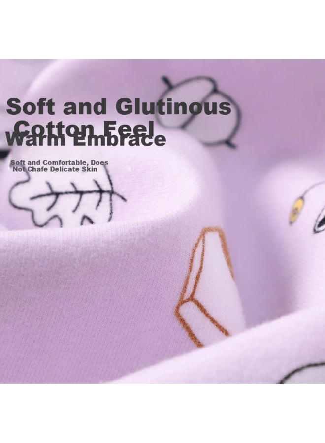 Jiusuiban Cloud Cotton Children's Pajamas Boys And Girls Spring Autumn Class A Long Sleeve Homewear Set Large Kids Cartoon Print Pajamas Pants