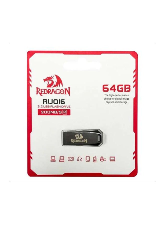 REDRAGON RU016 – 3.2 USB 64 GB Flash Drive