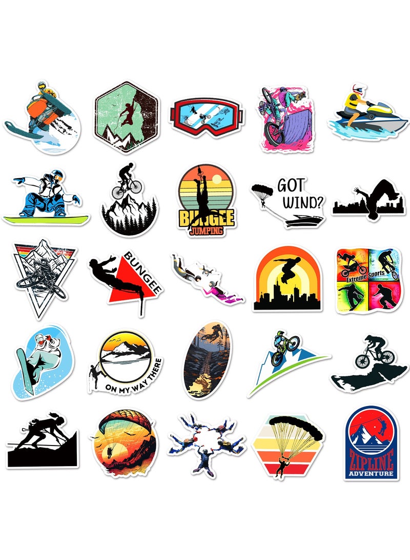 Extreme Sports Stickers 50 PCS Adventure time Stickers Outdoor Mountain Bike Travel stickers for Water Bottle Helmet Laptop Car Luggage Bicycle Motorcycle Computer Skateboard Decals - Image 3