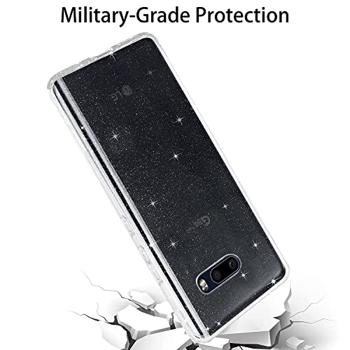 Plus Liquid Crystal Glitter TPU Back Cover Case Compatible with LG G8X ThinQ - Image 3